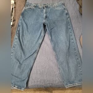 CARHARTT Men's  Flannel Lined Denim Jeans